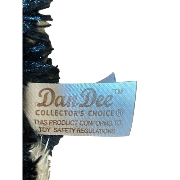 Dan Dee Brown‎ and Black Dog Plush with Easter Bunny Ears 2010 8" - Picture 3 of 6